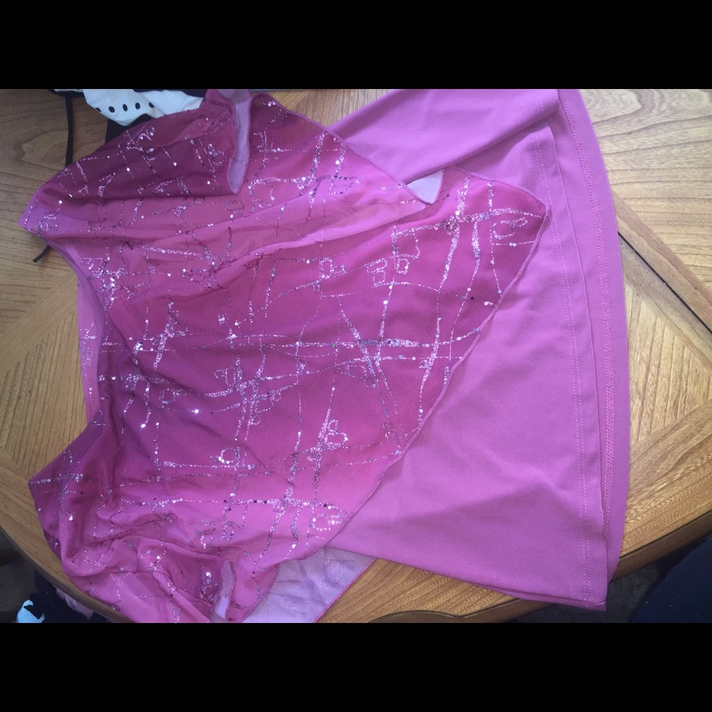 Magenta poncho top L